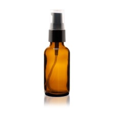 Amber Glass Bottle with Treatment Pump - 15ml